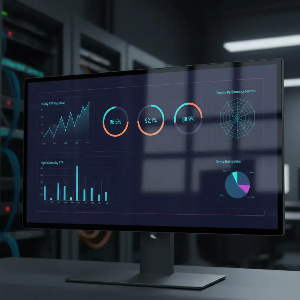 Datavisualisatie dashboard met RTP-statistieken